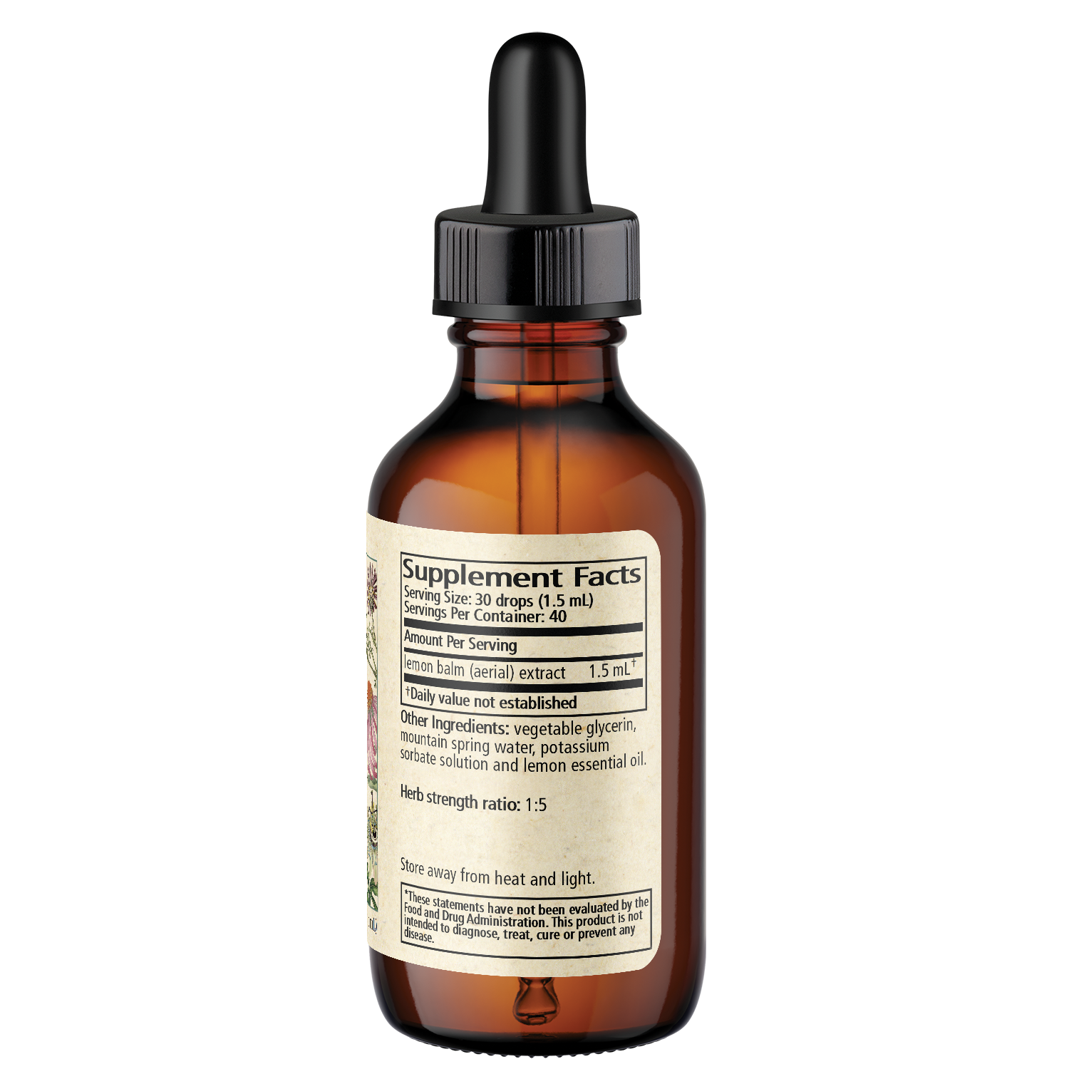 Lemon Balm Alcohol Free Botanical Extract (Formerly Lemon Balm Glycerite)